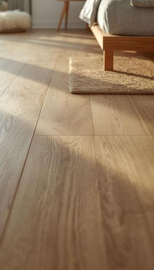  Wide Plank Light Wood Floors and the Budget Hack