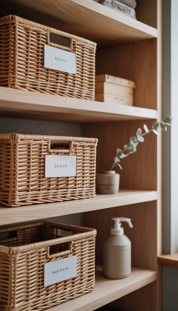 Woven Baskets and Minimalist Storage Systems