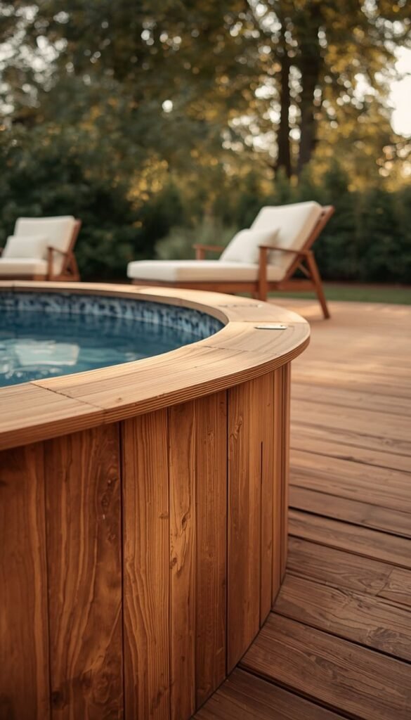  Wrap It in a Wood Deck for an Instant Backyard Upgrade