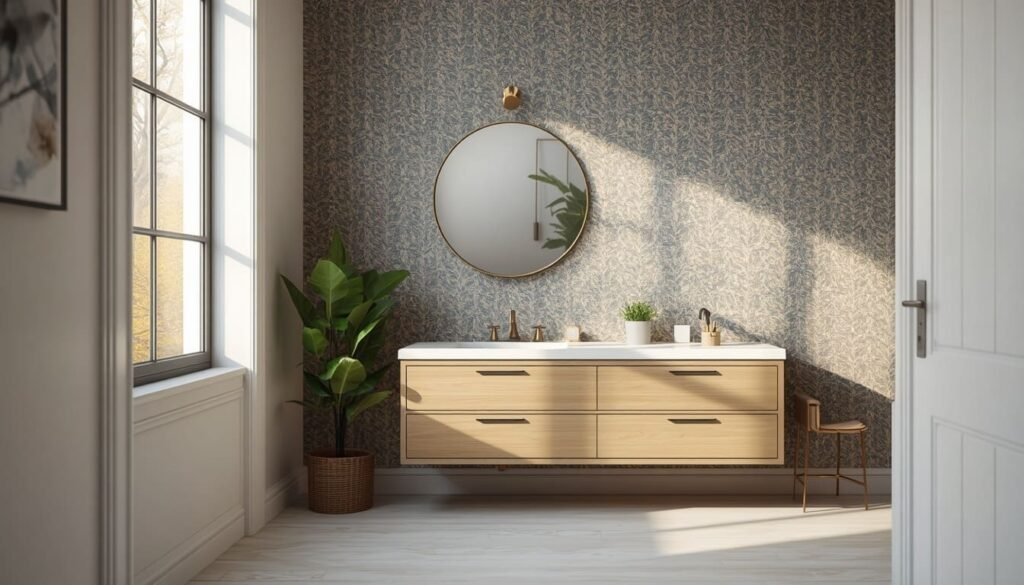 bathroom wallpaper ideas
