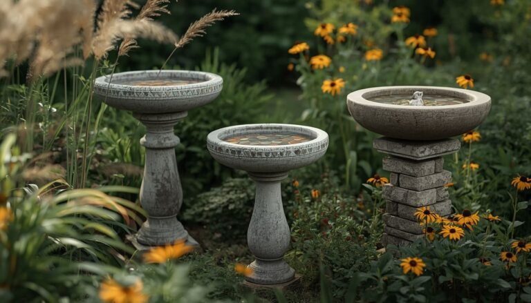 concrete bird bath ideas