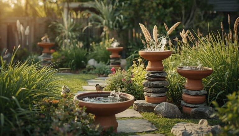 diy bird bath ideas