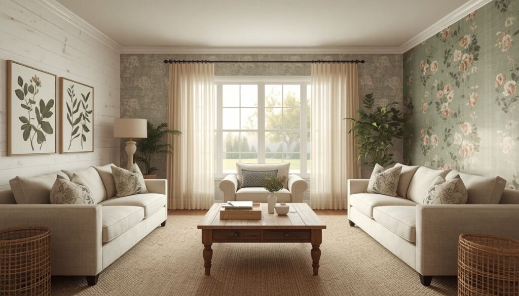 farmhouse wallpaper ideas