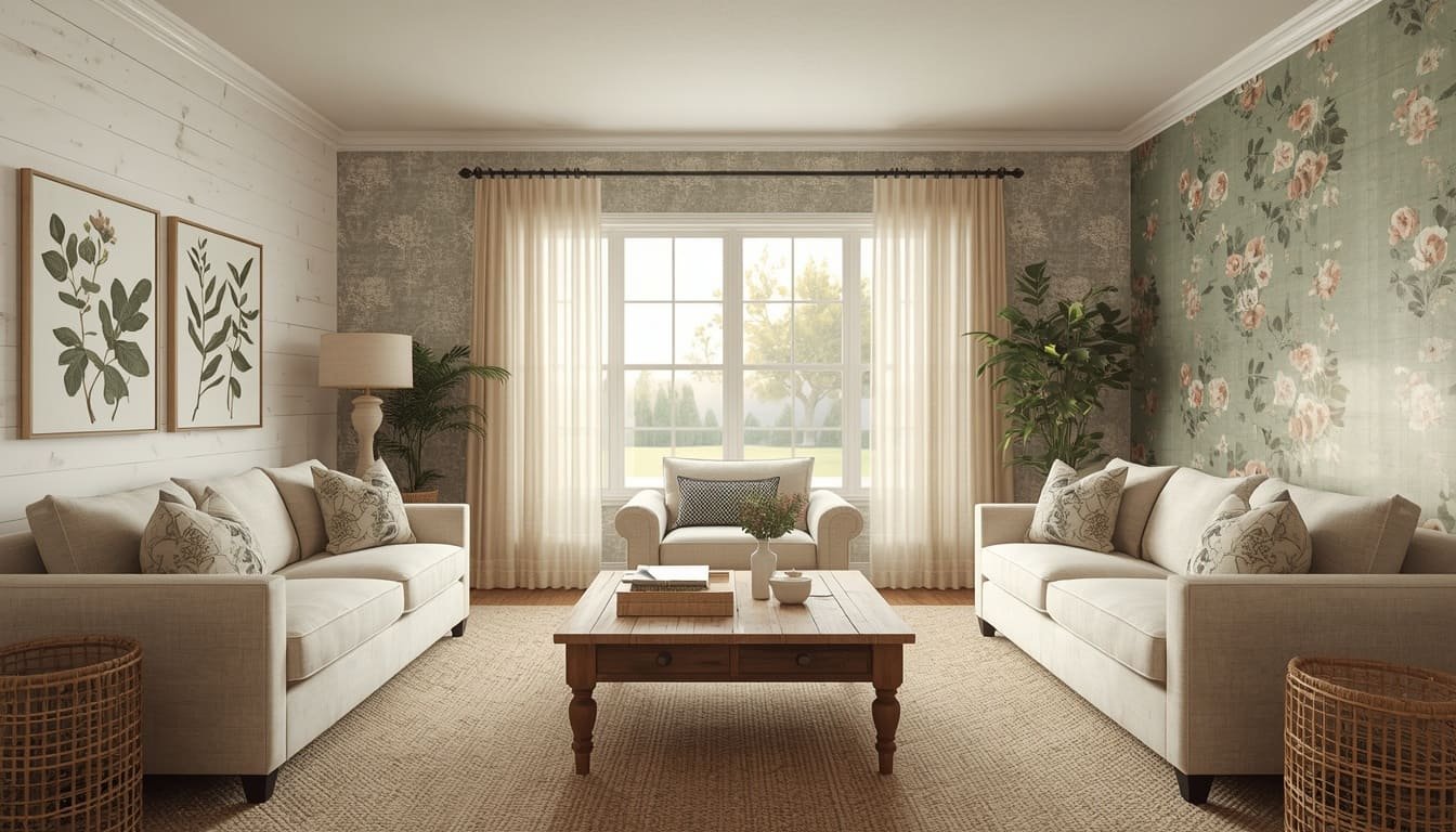 farmhouse wallpaper ideas