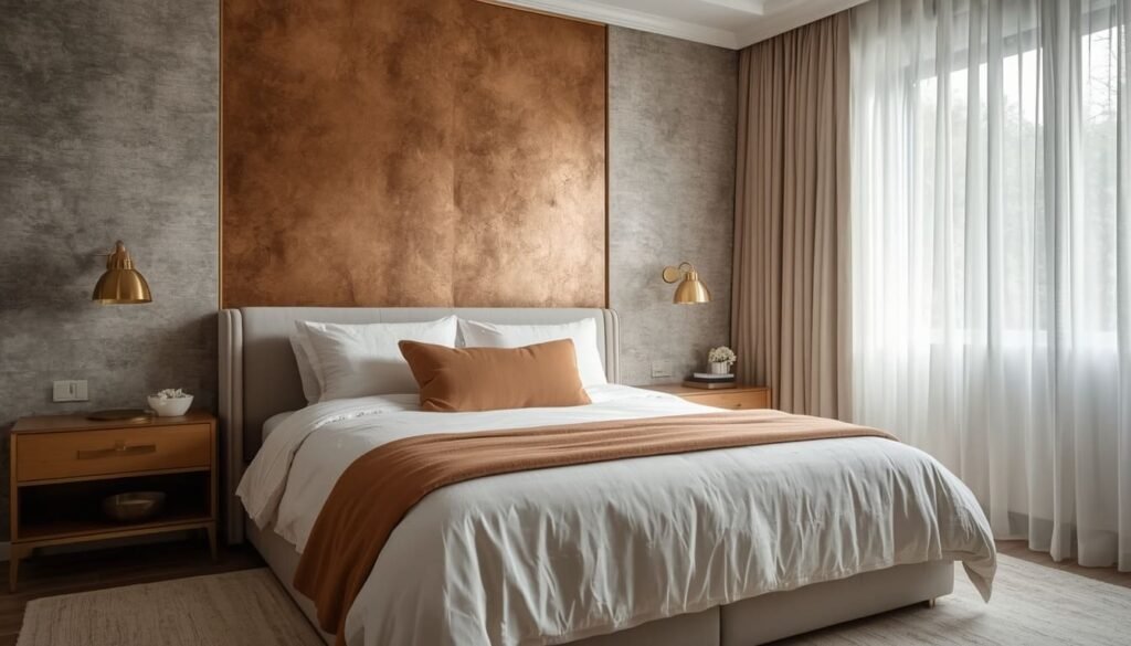 grey bedroom wallpaper