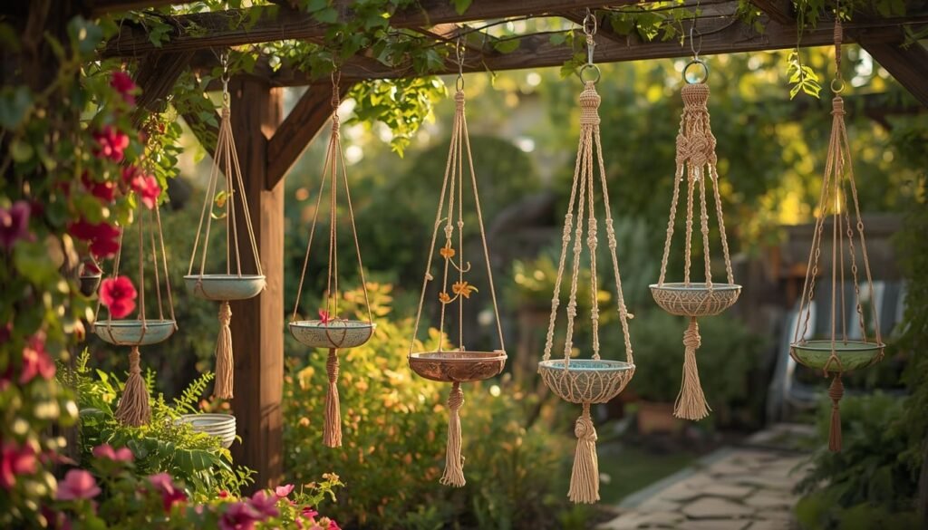 hanging bird bath ideas