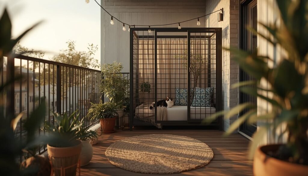 renter friendly catio on deck