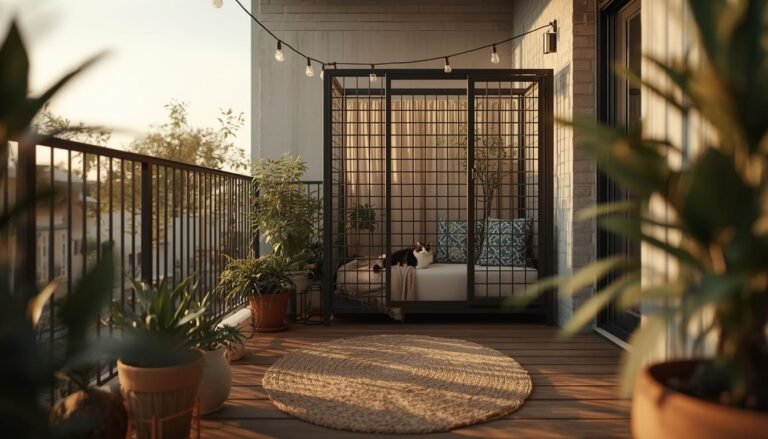 renter friendly catio on deck
