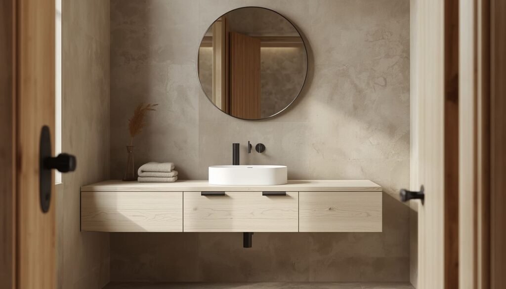 scandi powder room ideas