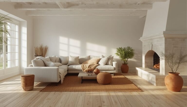 scandi rustic living room ideas