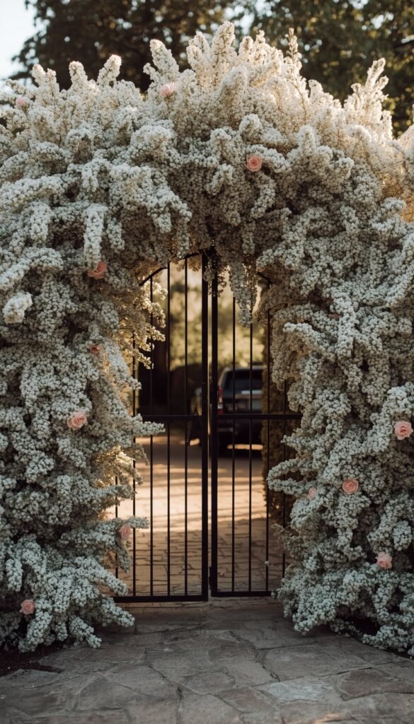 Sage Green Draped Entrance