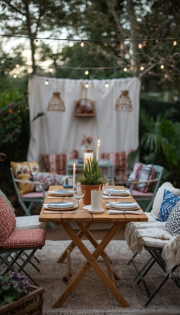 Outdoor Entertaining Space for Under $200