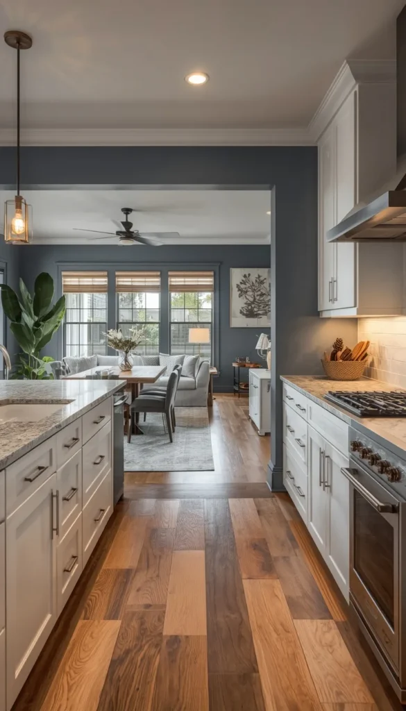 Slate Blue  A Calming Mid-Tone for Open-Plan Spaces