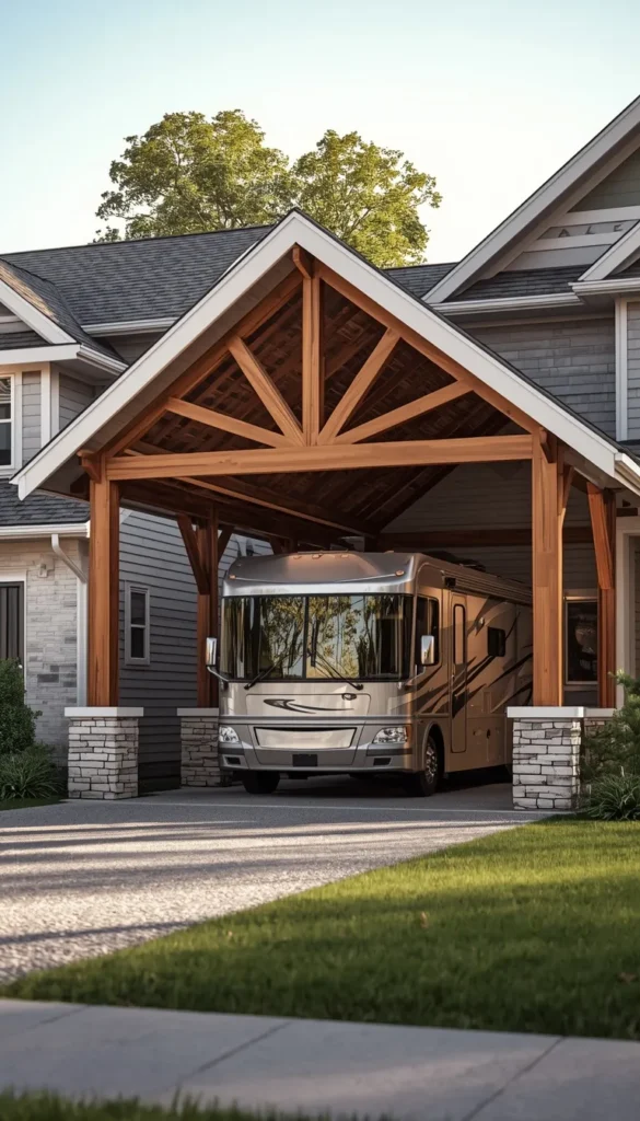 Boxed Eave A-Frame Carport