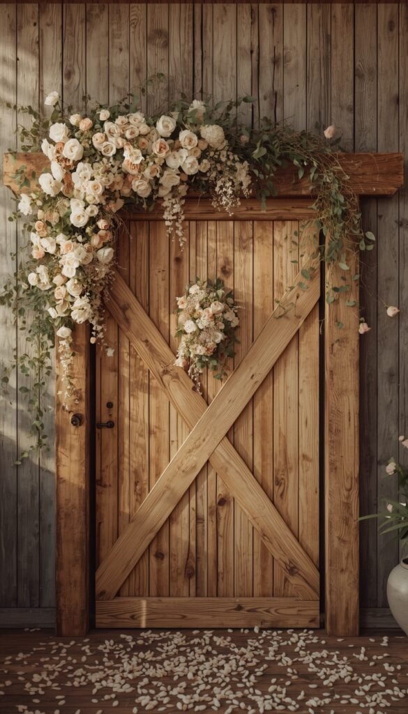  Rustic Wooden Door Frame
