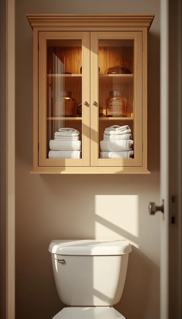 Glass Door Apothecary Cabinet