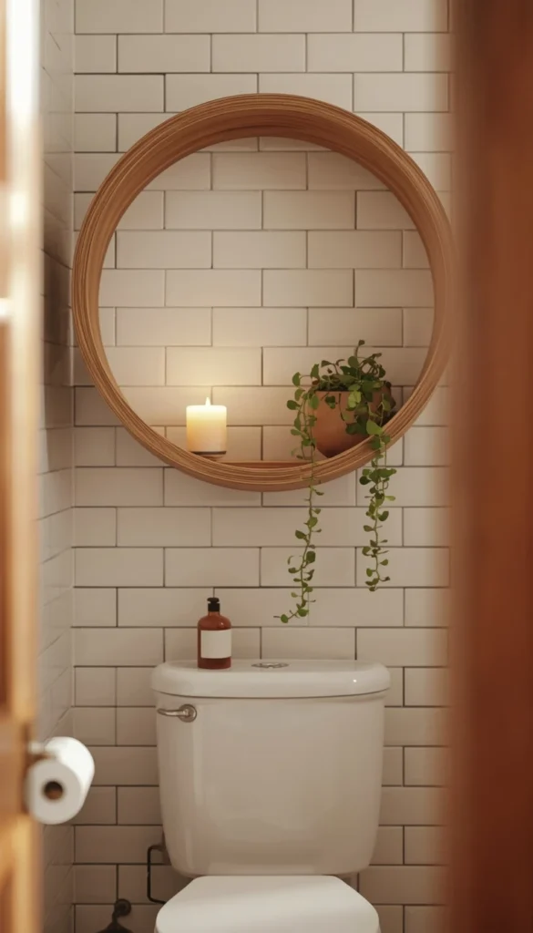 Round Accent Shelf for a Soft Touch