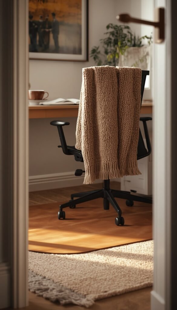  Textiles That Transform a Cold Desk Into a Warm Workspace