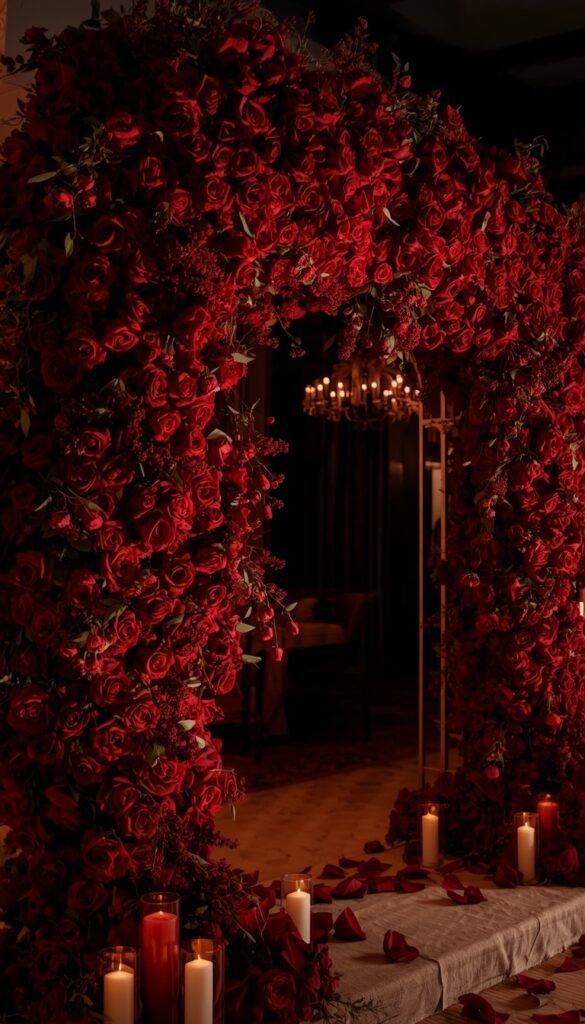 Red Rose Dramatic Arch 