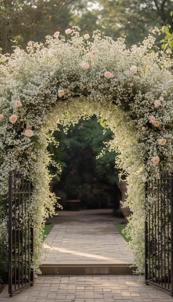  Baby's Breath Minimalist Gate