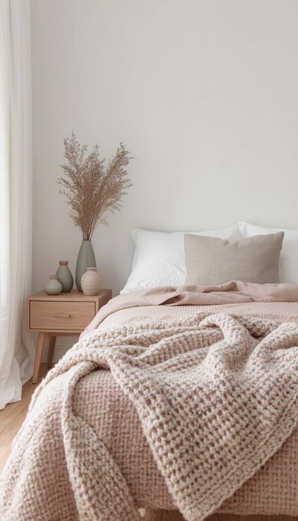 Scandinavian Sage and Pink: Calm Meets Cozy