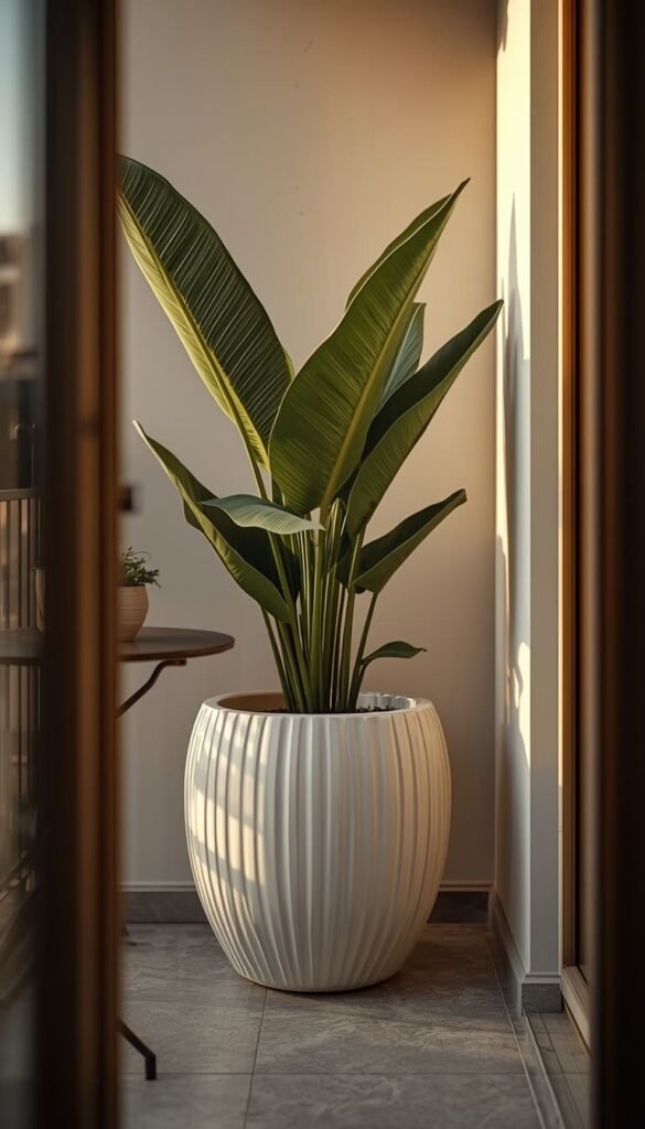  Add a Statement Planter as Your Balcony's Focal Point