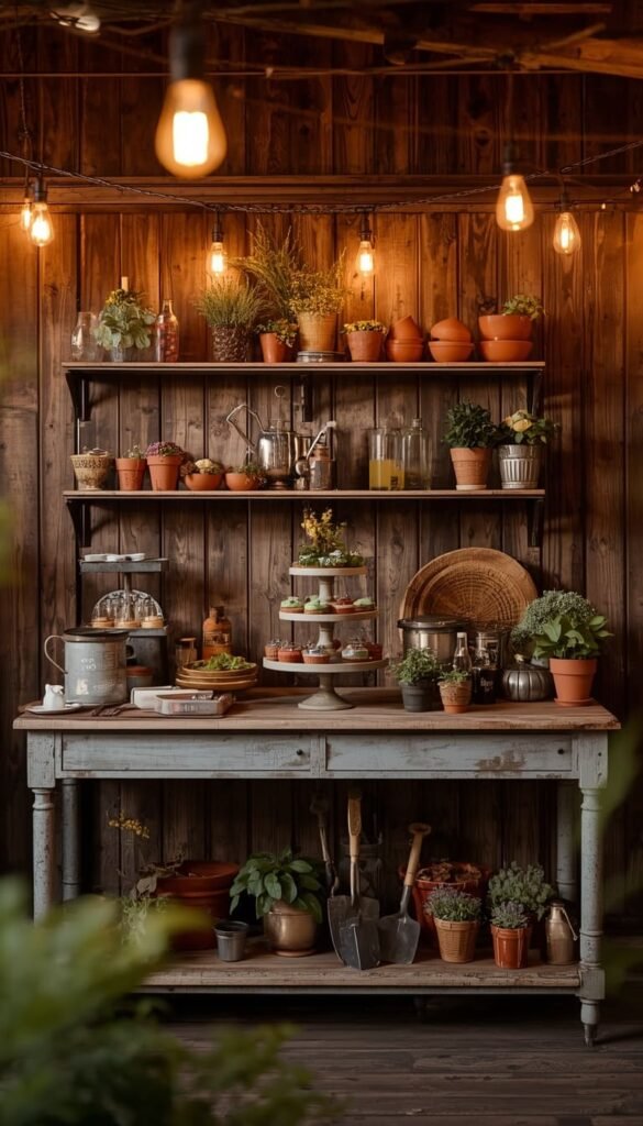 Backyard Potting Shed Chic