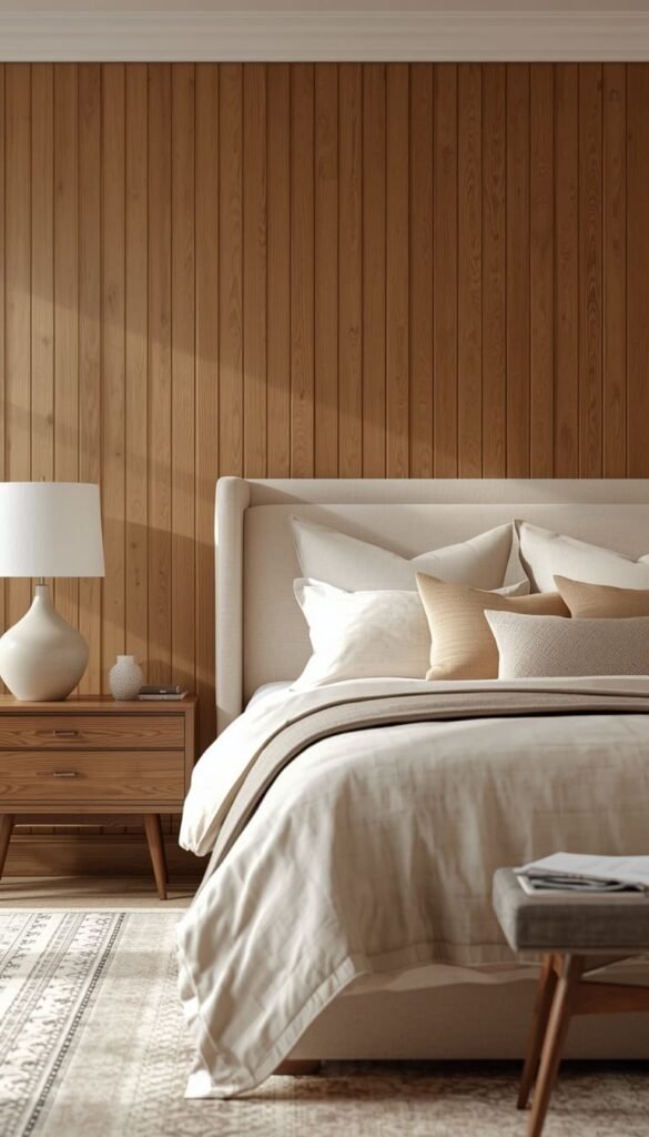 Beige Accent Wall Bedroom One Wall, Big Impact