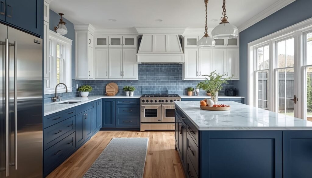 Blue and White Kitchen Ideas