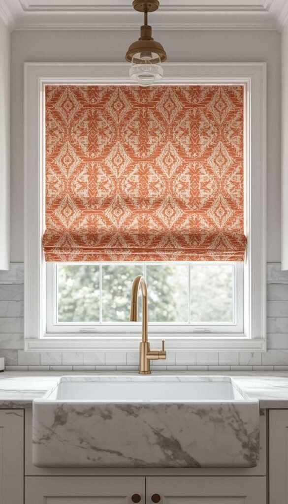 Bold Patterned Curtains as a Focal Point
