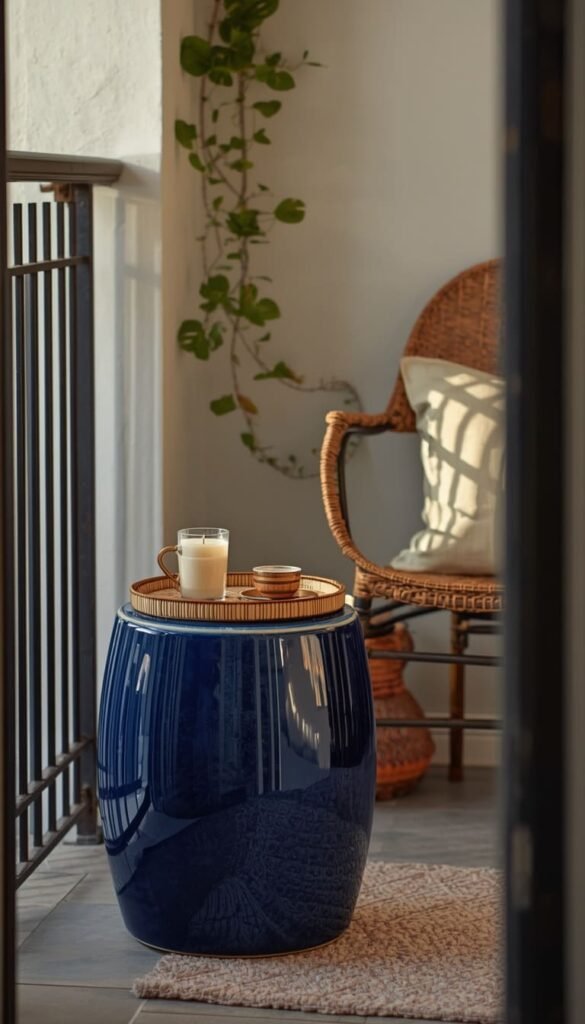 Bring In a Small Side Table That Doubles as Extra Storage