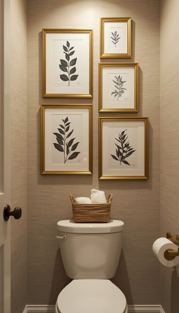 Build a Mini Gallery Wall Above the Toilet