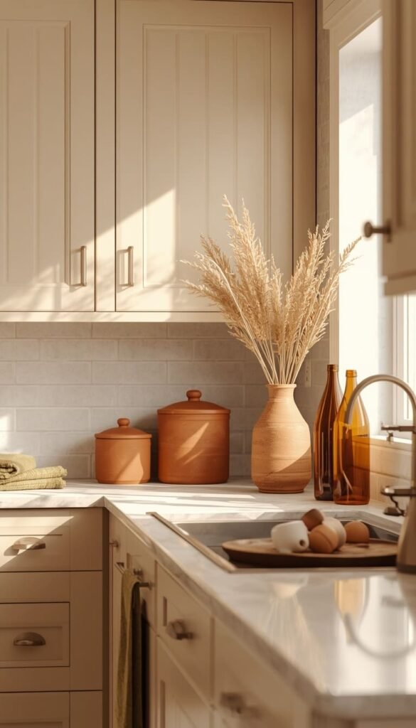 Build a Warm Neutral Boho Kitchen With an Earthy Color Palette