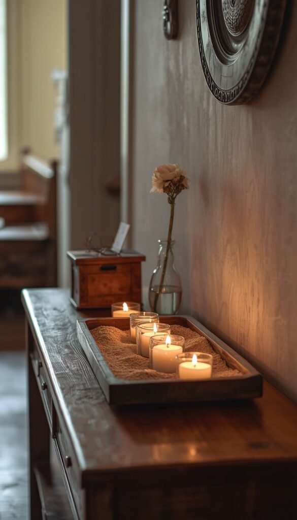Candle Prayer Nook With LED Safety Setup