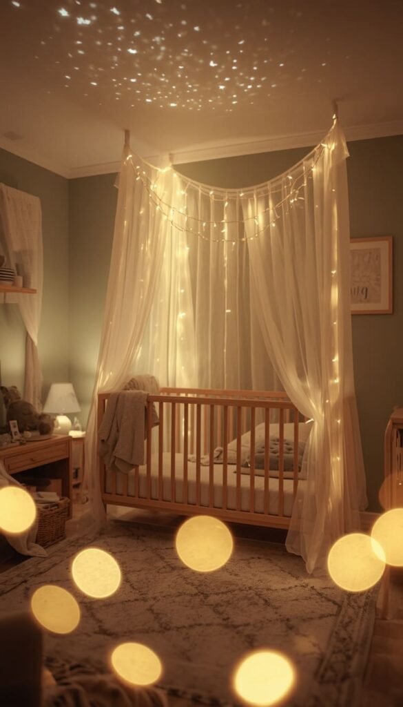 Ceiling Fairy Lights or a Star Projector