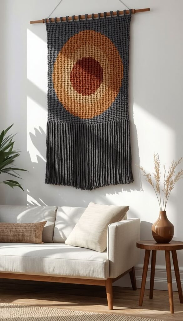 Classic Boho Crochet Wall Hanging