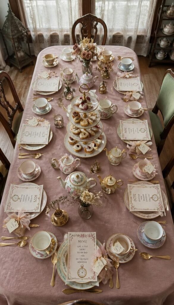 Clock That Tea Party Theme How to Style It Start to Finish
