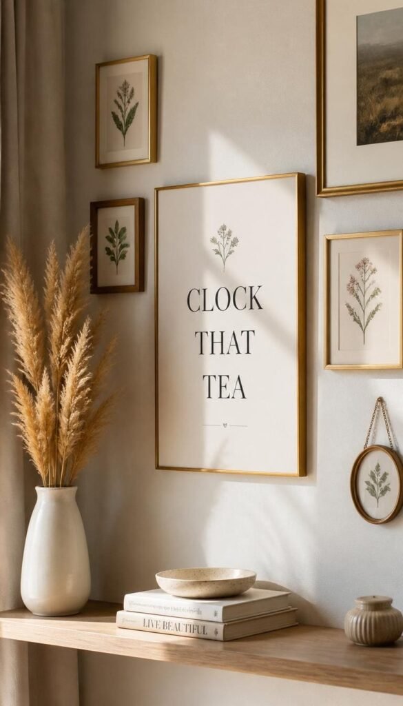 Clock That Tea Quotes That Actually Work as Wall Art