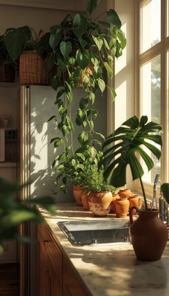 Complete Your Boho Kitchen Styling With a Curated Plant Collection