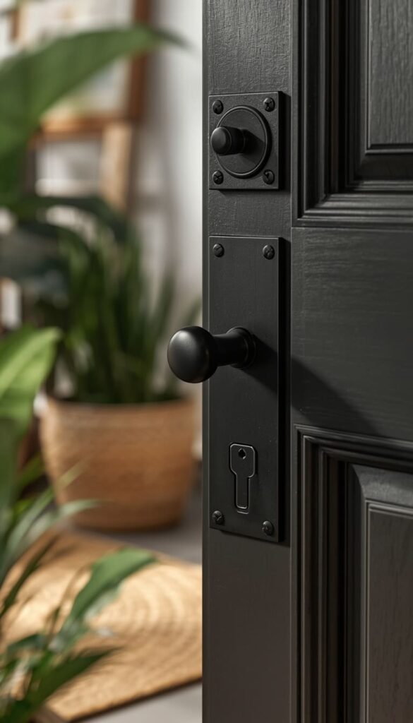 Coordinated Handleset and Hardware Finish