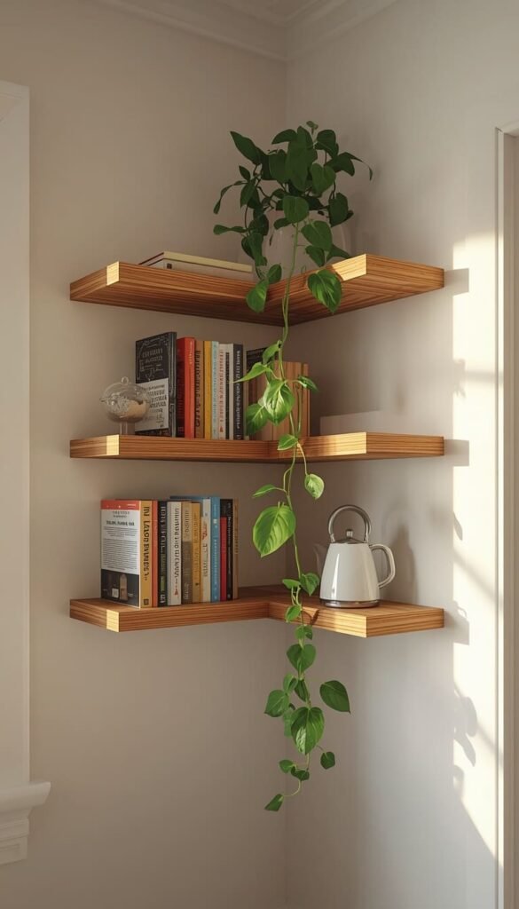 Corner Shelves That Turn Wasted Space Into Smart Storage