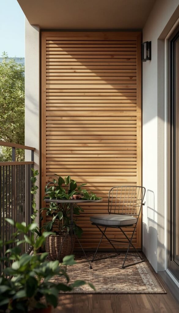  Create Privacy With a Bamboo or Wooden Screen Panel