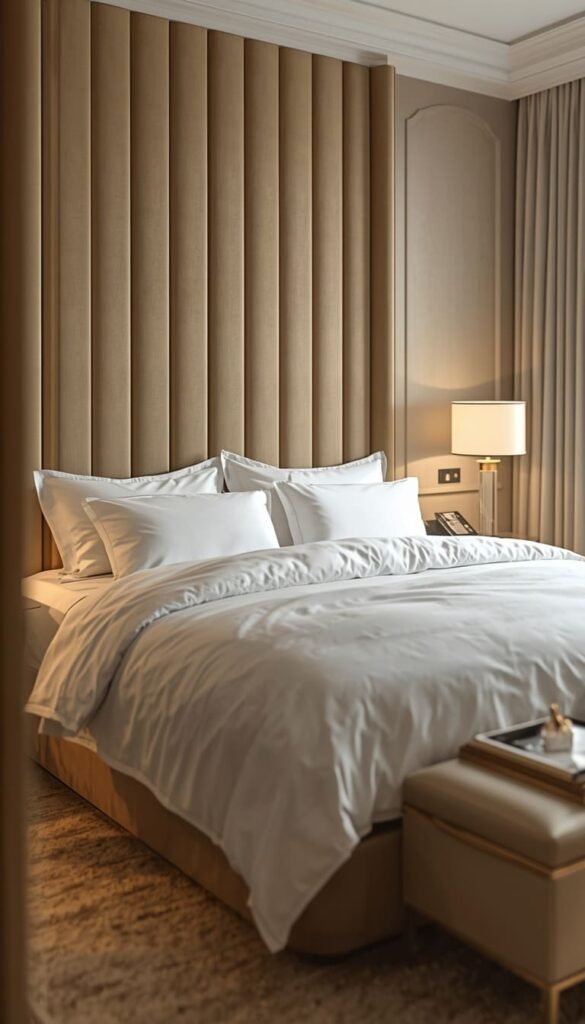 Create a Modern Luxury Hotel Style Cream Bedroom
