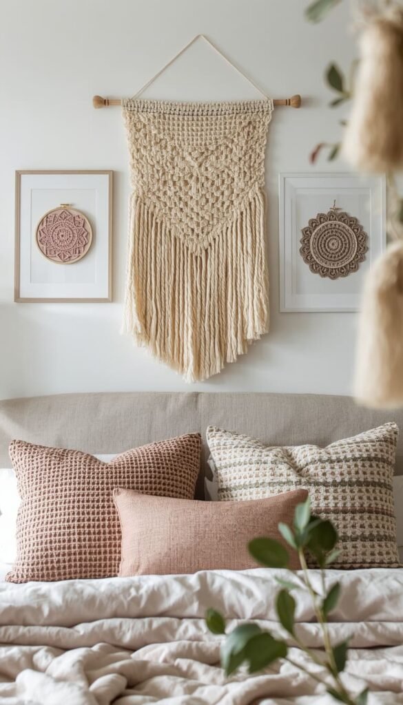 Crochet Bedroom Gallery Wall