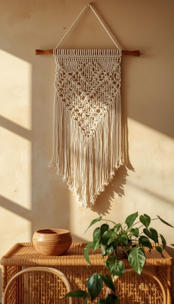 Crochet Rainbow Wall Hanging for Nurseries