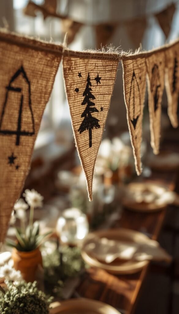 DIY Camping Party Banner