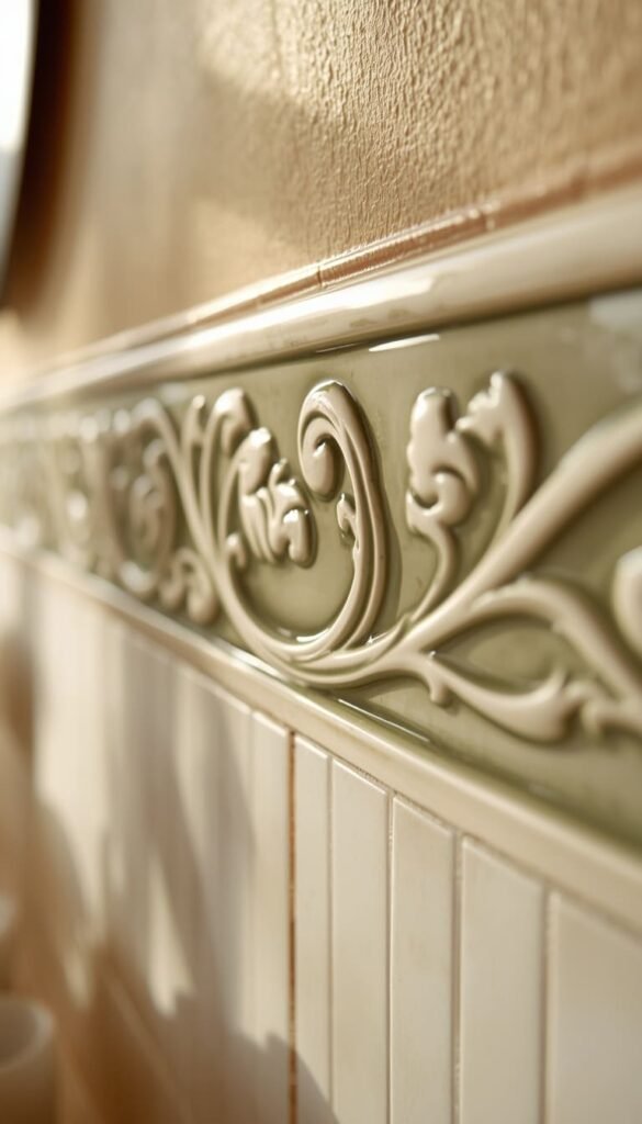 Decorative Border Tile as an Accent