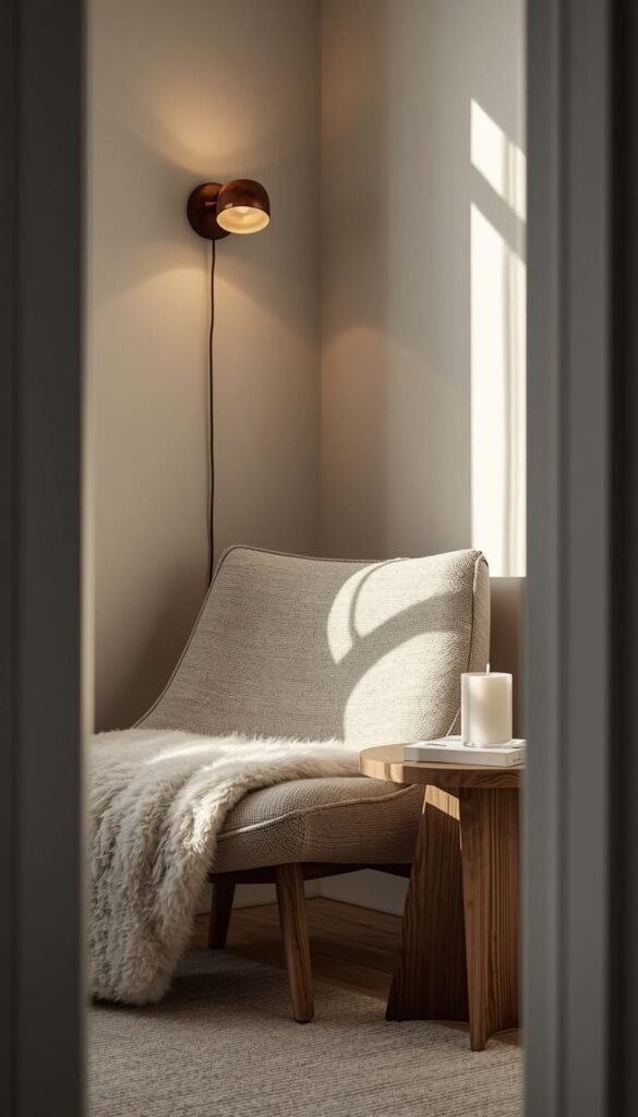 Design a Cozy Reading Nook Corner Beside Your Desk for Mental Reset Breaks