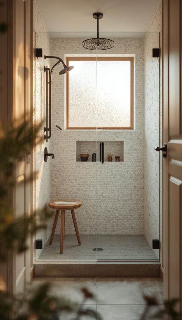 Ditch the Shower Curtain for a Glass Panel