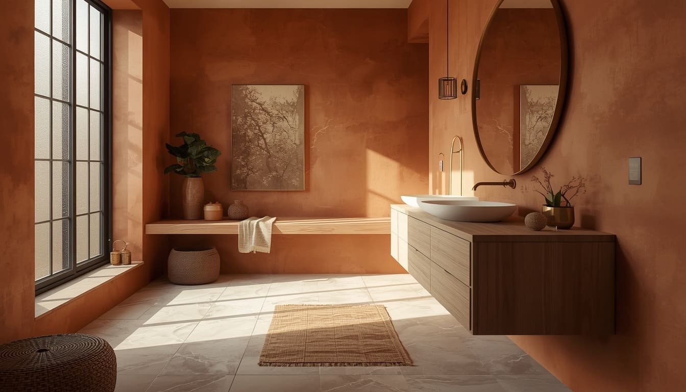 Earth Tone Bathroom Designs